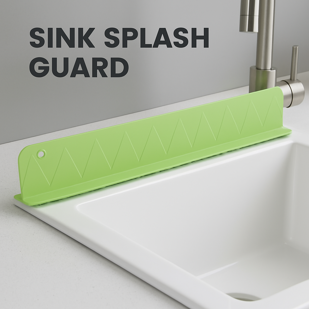 Silicone Sink Splash Guard - Keep Your Counters Dry!